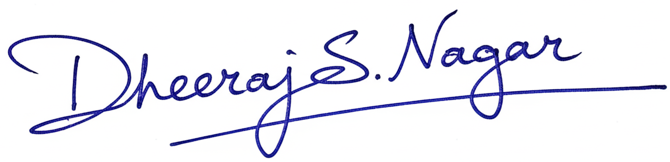 Signature of Dheeraj S. Nagar